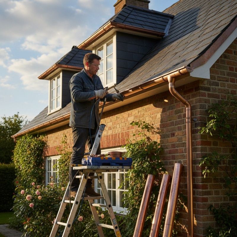 Copper Gutter Repair in Mcdonough, GA