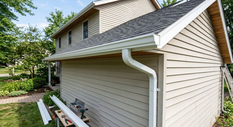 Steel Rain Gutter Installation in Roseville, CA